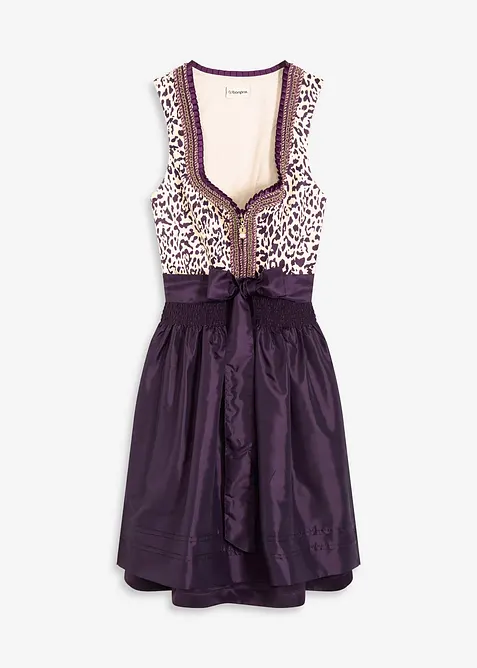 Dirndl avec tablier brodé (ens. 2 pces), bonprix