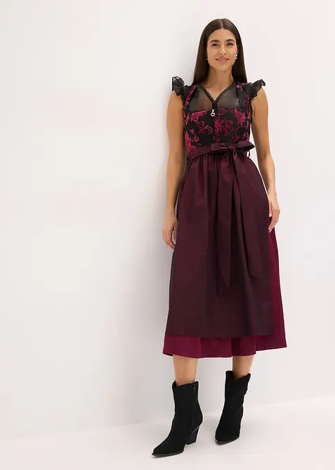 Dirndl avec velours en longueur midi (ens. 2 pces), bonprix