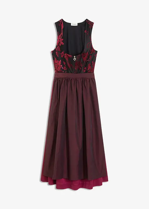 Dirndl avec velours en longueur midi (ens. 2 pces), bonprix