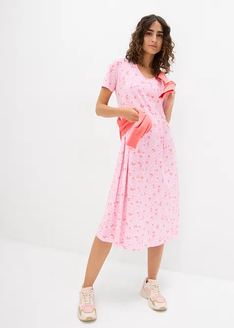 Robe midi en jersey coton, bonprix