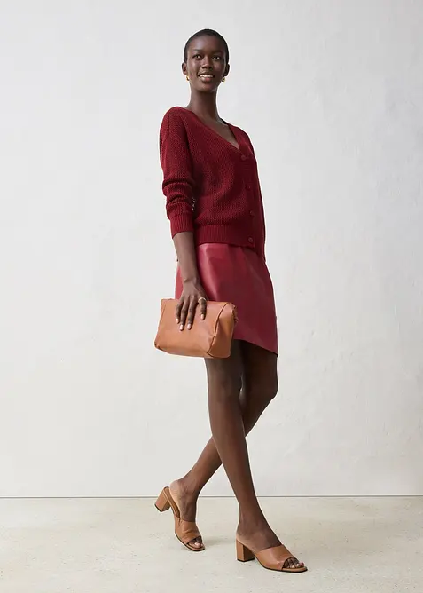 Gilet en maille ajourée, bonprix