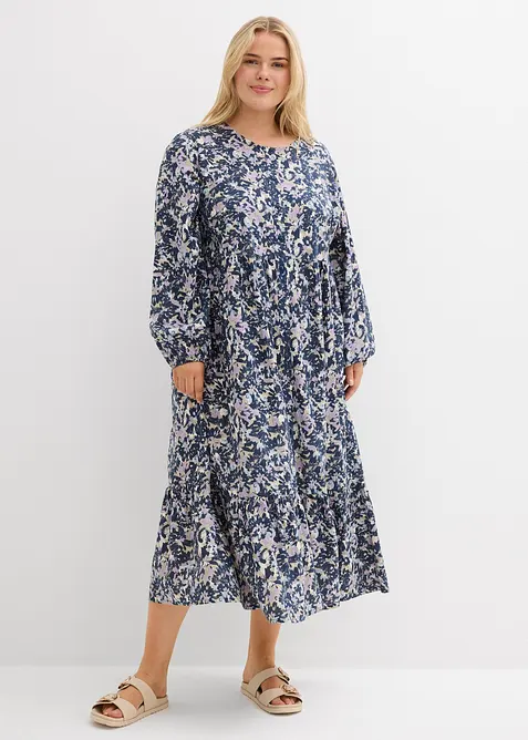 Robe blouse en viscose fluide, bonprix