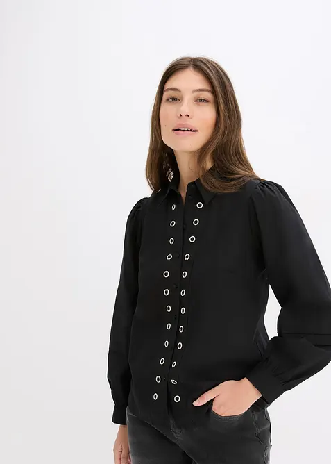 Blouse à détails rivets, bonprix