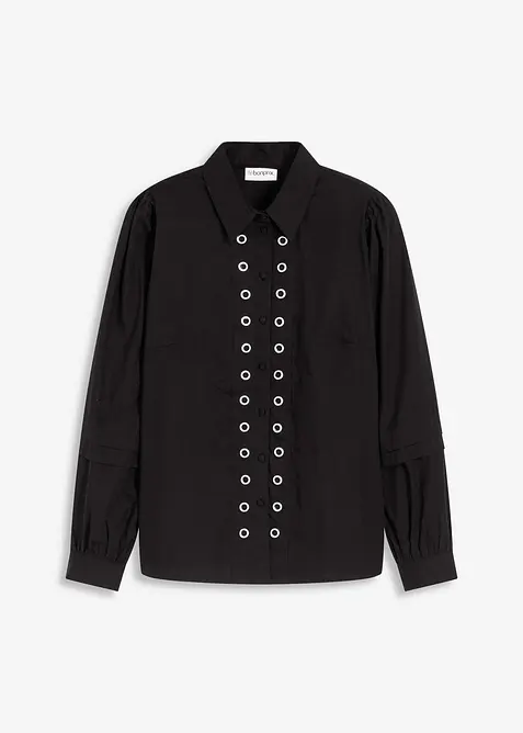 Blouse à détails rivets, bonprix