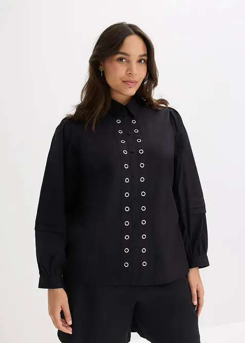 Blouse à détails rivets, bonprix