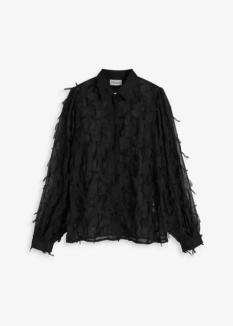 Chemisier avec détails frangés, bonprix