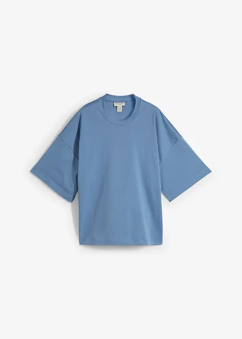 T-shirt court et oversize en pur coton épais, bonprix