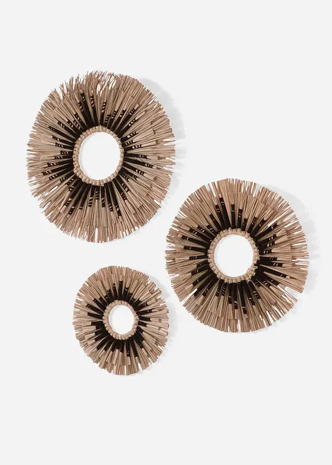 Lot de 3 objets muraux décoratifs, bonprix