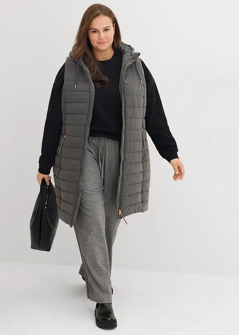 Doudoune longue sans manches, bonprix