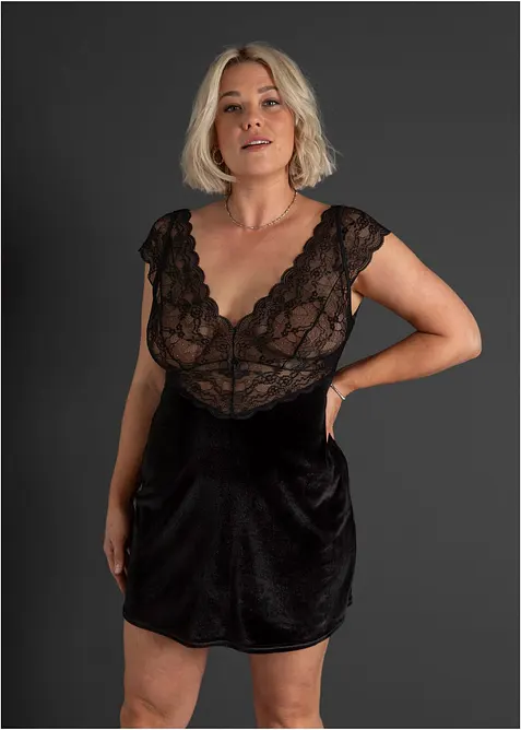 Nuisette en velours, bonprix