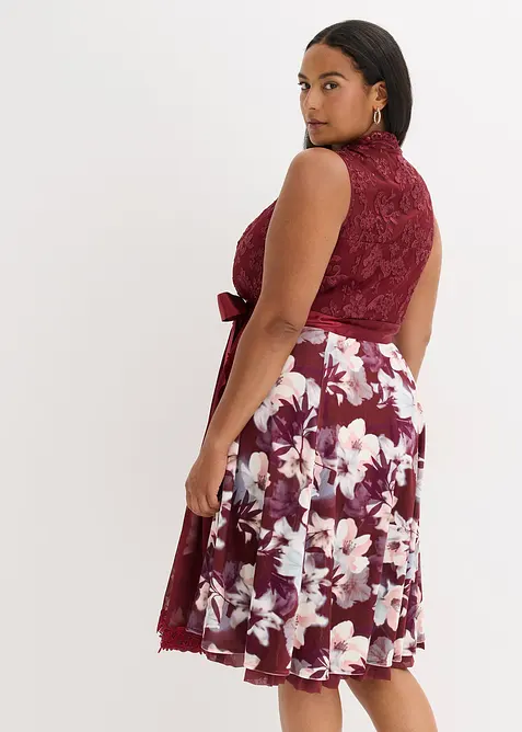 Dirndl avec broderie et jupe en velours (ens. 2 pces), bonprix