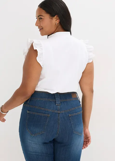 Chemisier de Dirndl à col montant et mancherons volantés, bonprix