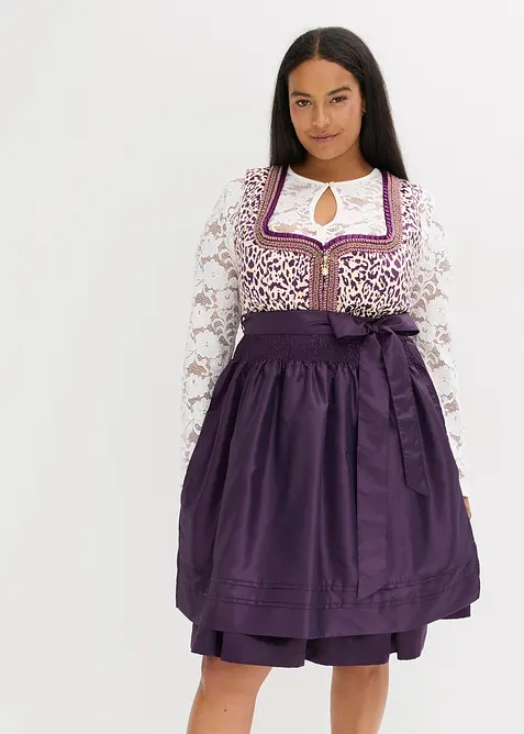 Dirndl avec tablier brodé (ens. 2 pces), bonprix