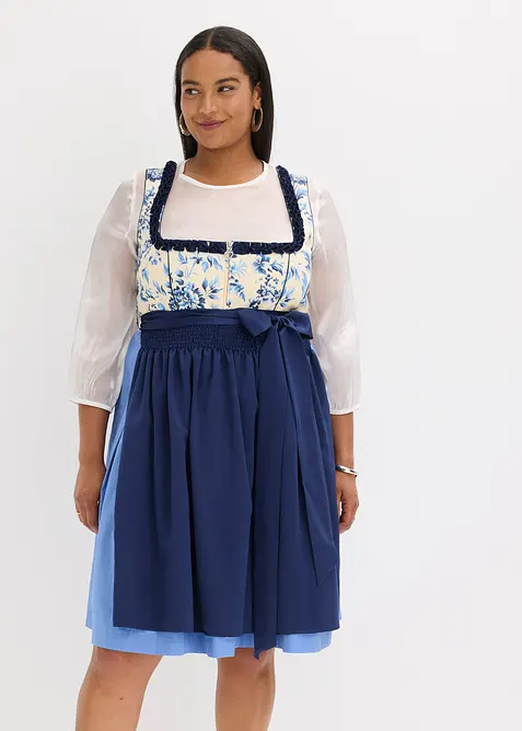 Dirndl avec tablier brodé (ens. 2 pces), bonprix