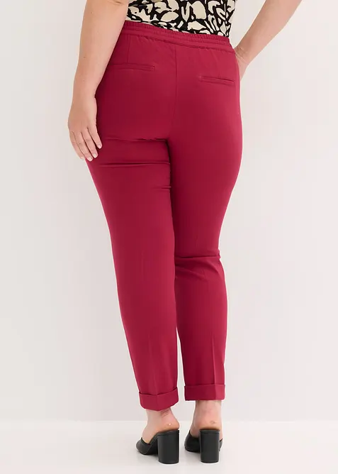 Pantalon avec taille entièrement élastiquée, bonprix