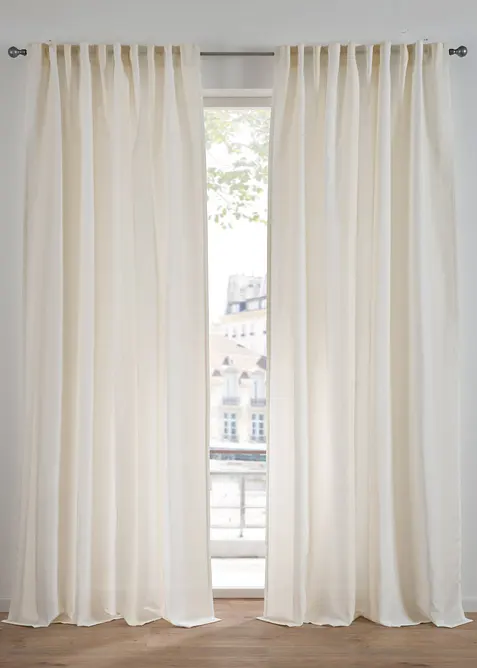 Rideau rayé avec polyester recyclé (1 pce), bonprix