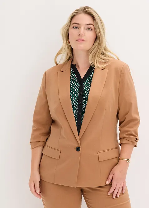 Blazer à manches froncées, bonprix
