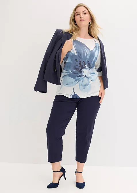 Pull à imprimé floral, bonprix