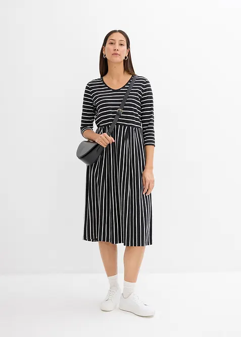 Robe midi en jersey coton, bonprix