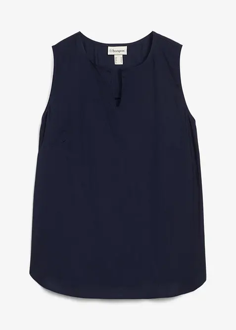 Blouse sans manches en viscose douce, bonprix