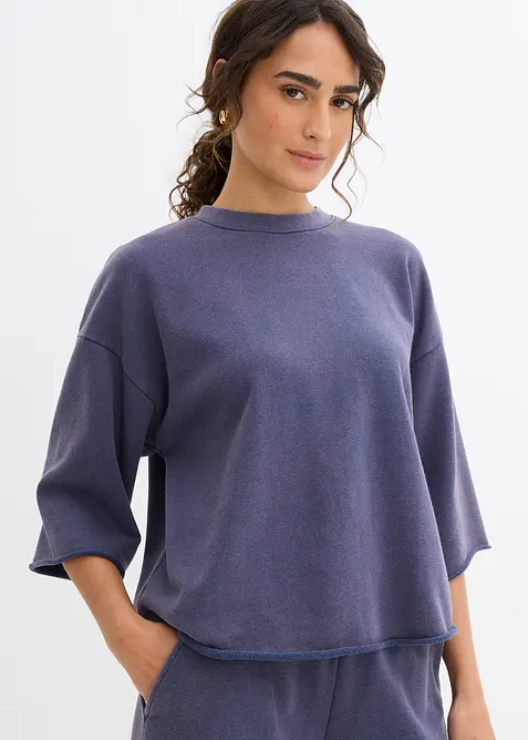 Sweat oversize en coton mélangé, bonprix