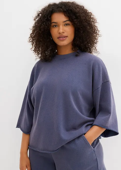 Sweat oversize en coton mélangé, bonprix