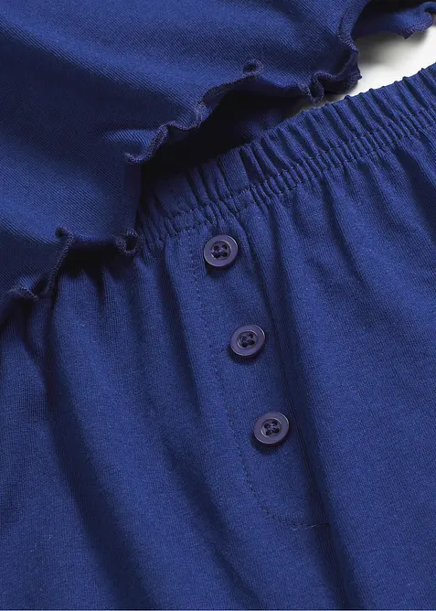 Pyjashort avec T-shirt à col boutonné, bonprix