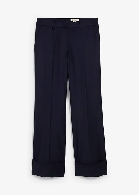 Pantalon évasé avec laine, bonprix