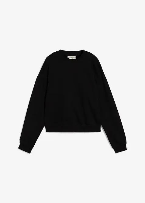 Sweat oversize court 100% coton, bonprix