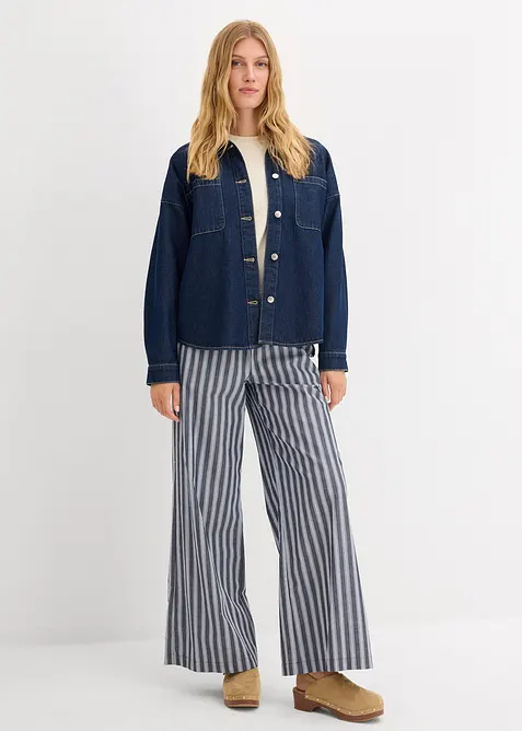 Pantalon palazzo 100% coton, bonprix