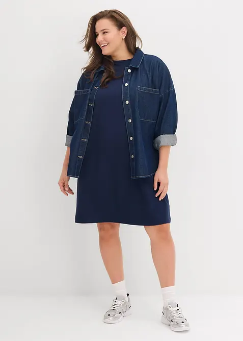 Robe évasée en molleton, bonprix