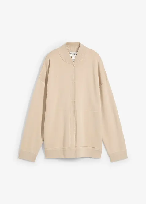 Gilet en maille oversize, laine mérinos, bonprix