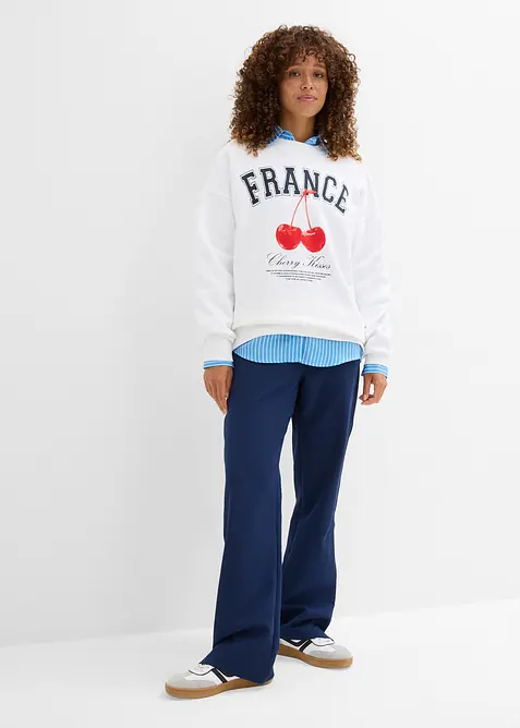 Sweat oversize 100% coton, bonprix