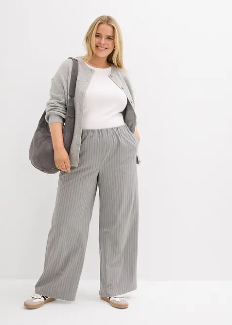 Pantalon fluide à taille élastiquée, bonprix