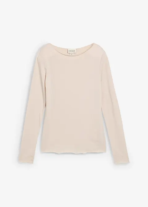 T-shirt manches longues en tissu léger, bonprix