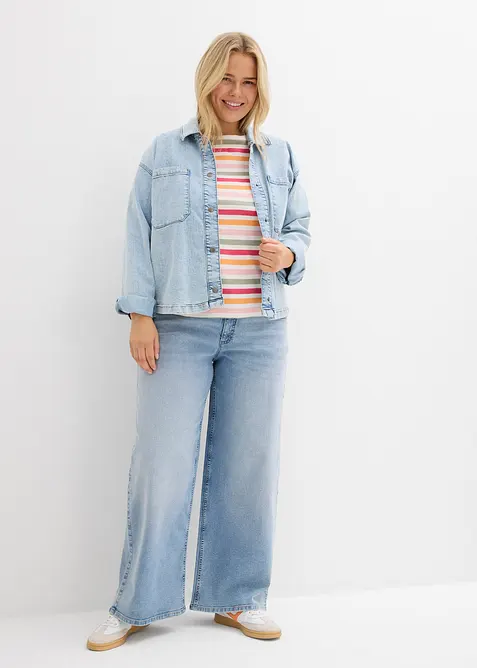 T-shirt manches longues 100% coton, bonprix