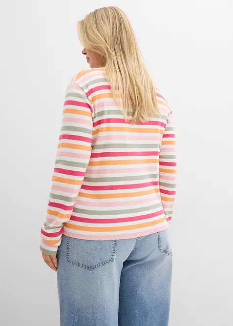 T-shirt manches longues 100% coton, bonprix