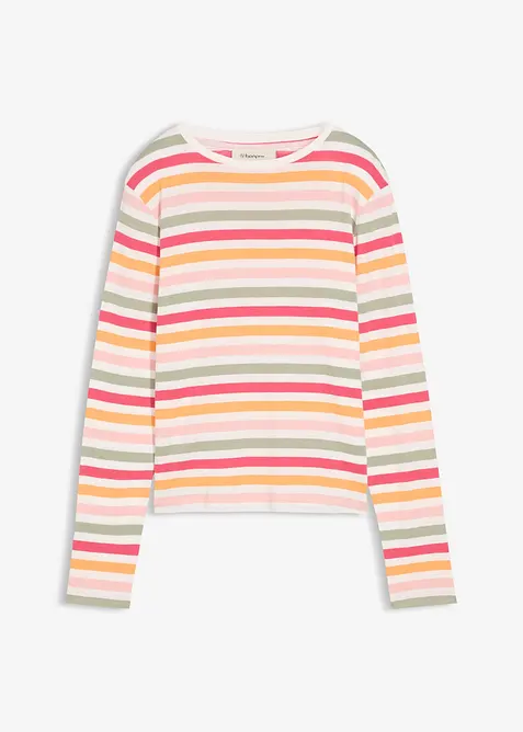 T-shirt manches longues 100% coton, bonprix