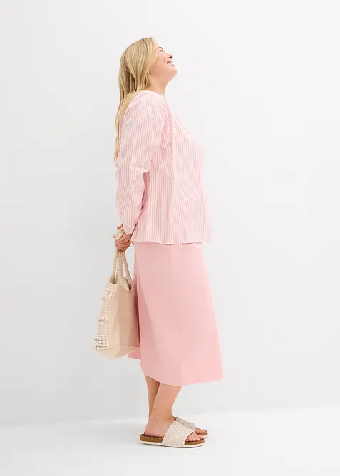 Jupe midi en twill, bonprix