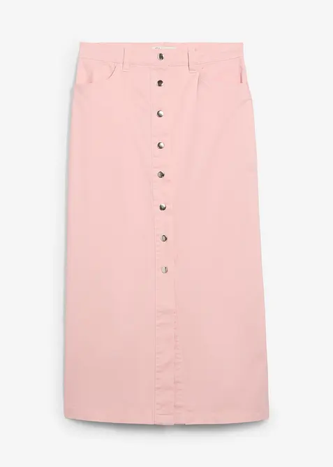 Jupe midi en twill, bonprix