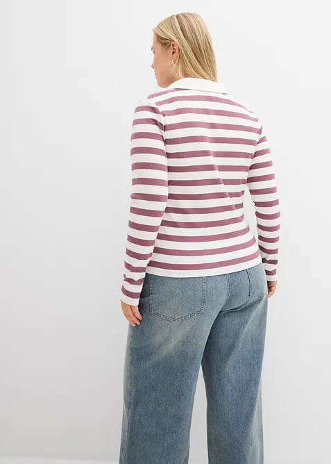 Polo côtelé à manches longues, bonprix