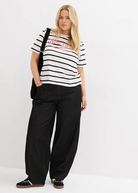 T-shirt rayé 100% coton, bonprix