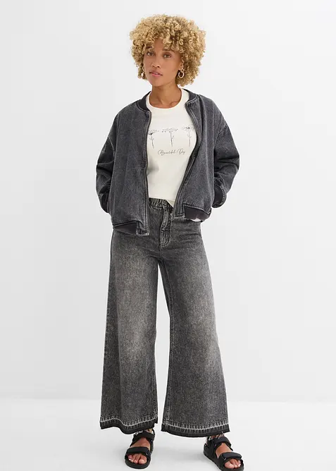 T-shirt manches longues 100% coton, bonprix