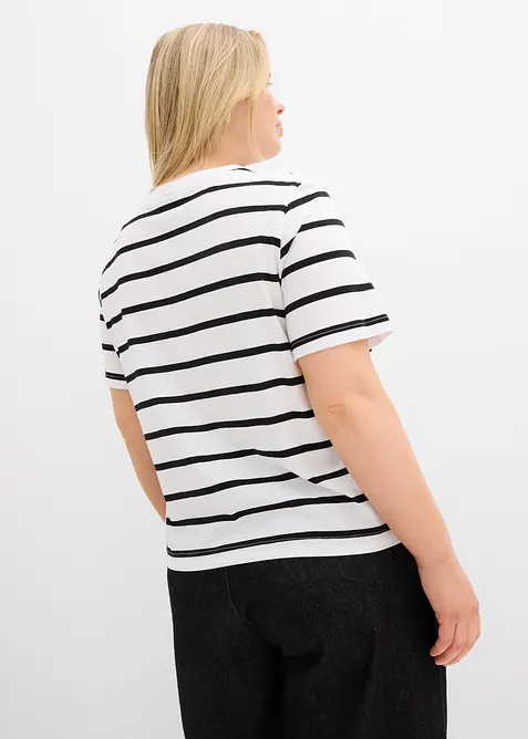 T-shirt rayé 100% coton, bonprix