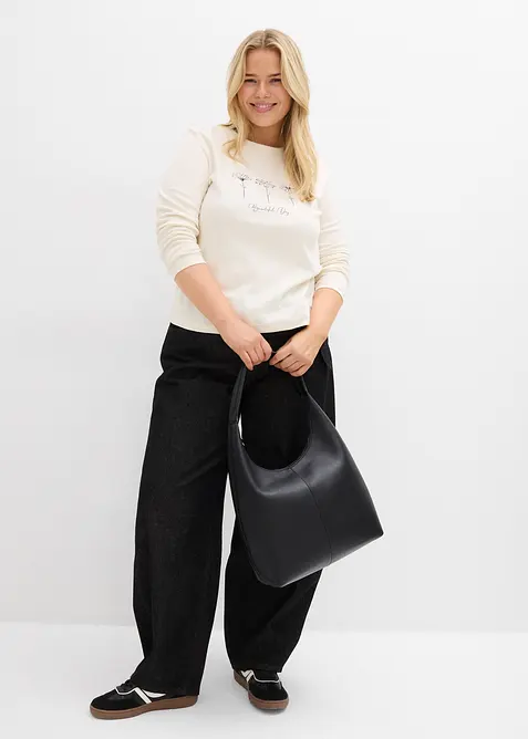 T-shirt manches longues 100% coton, bonprix