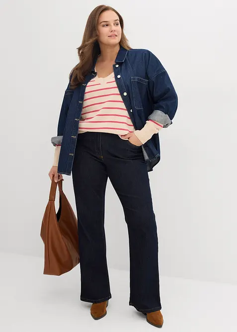 Pull en coton mélangé, bonprix