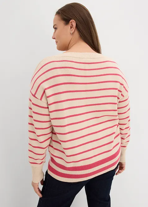 Pull en coton mélangé, bonprix