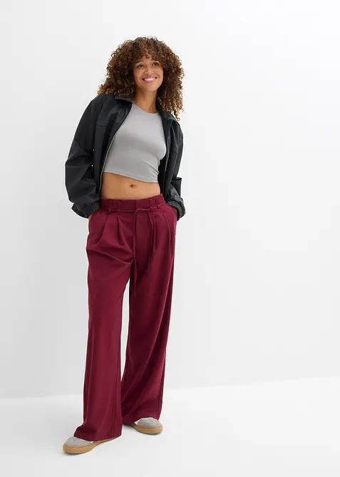Lot de 2 crop tops ajustés, bonprix