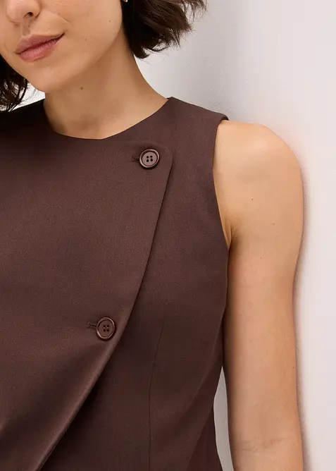 Gilet sans manches en viscose mélangée, bonprix