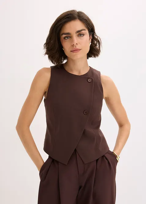 Gilet sans manches en viscose mélangée, bonprix